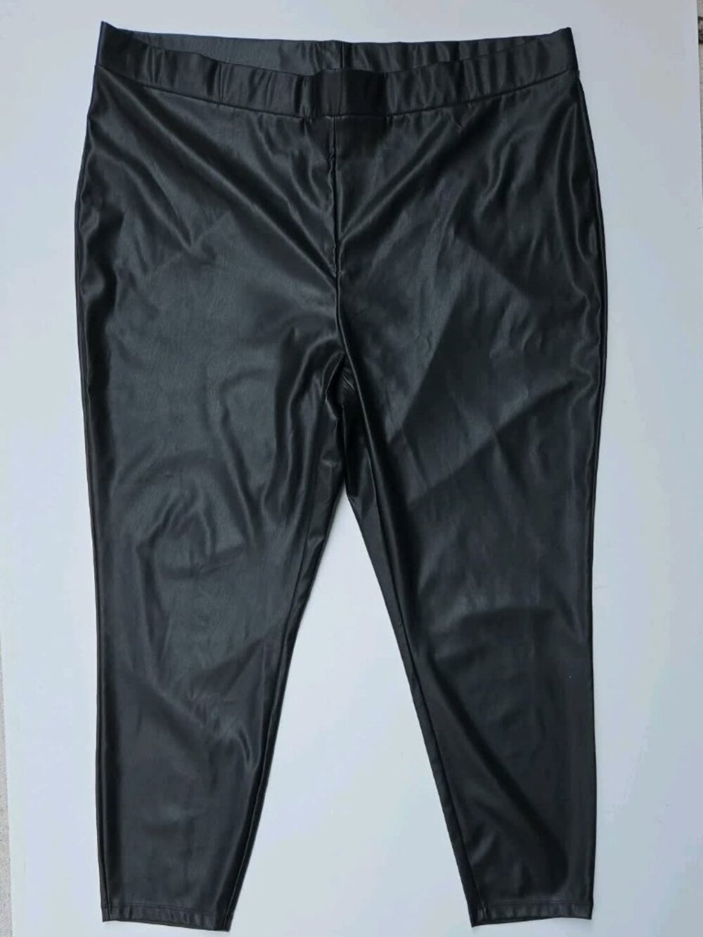 Addition Elle Faux Leather Leggings Black Plus Size 26/28 NWT High Rise
